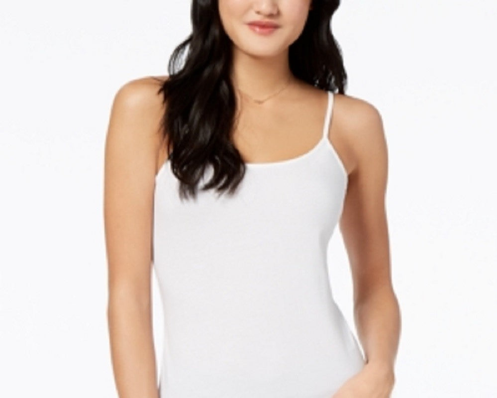 Maison Jules Women's Adjustable Camisole White Size Medium