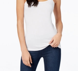 Maison Jules Women's Adjustable Camisole White Size Medium