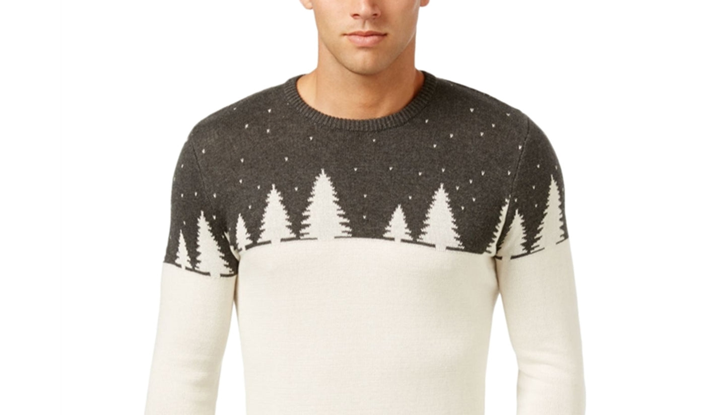 Holiday Arcade Men's Knit Colorblocked Pullover Sweater Grey Size XX-Large