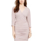 Vince Camuto Women's Mini Glitter Cocktail Dress Pink Size 2