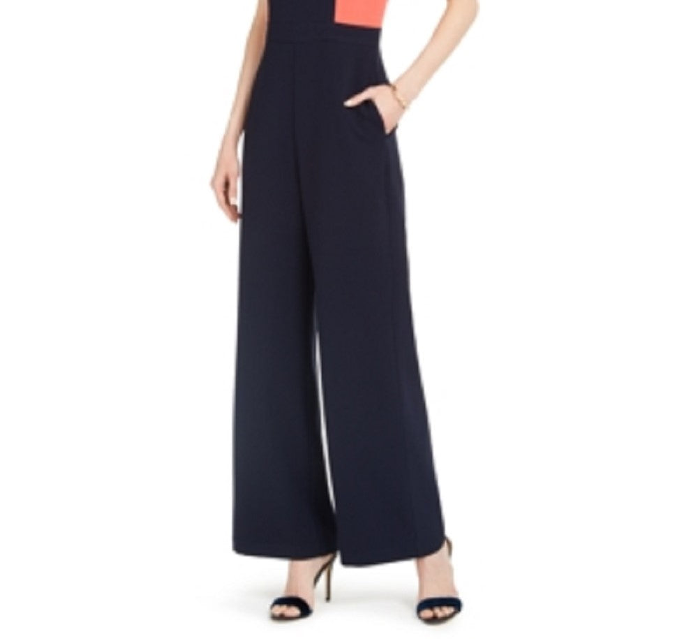 Vince Camuto Women's Colorblocked Jumpsuit Red Size 4