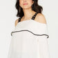 Thalia Sodi Women's Off The Shoulder Top White Size Medium