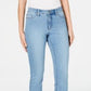 Charter Club Women's Lexington Tummy Control Straight Leg Jeans Blue Size 6