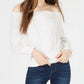 Planet Gold Junior's Smocked Off The Shoulder Top White Size Medium