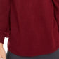 Style & Co Women's Mock Neck Keyhole Sweater Red Size Small