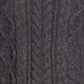 Lucky Brand Women's Crew Neck Cable Knit Sweater Black Size Small