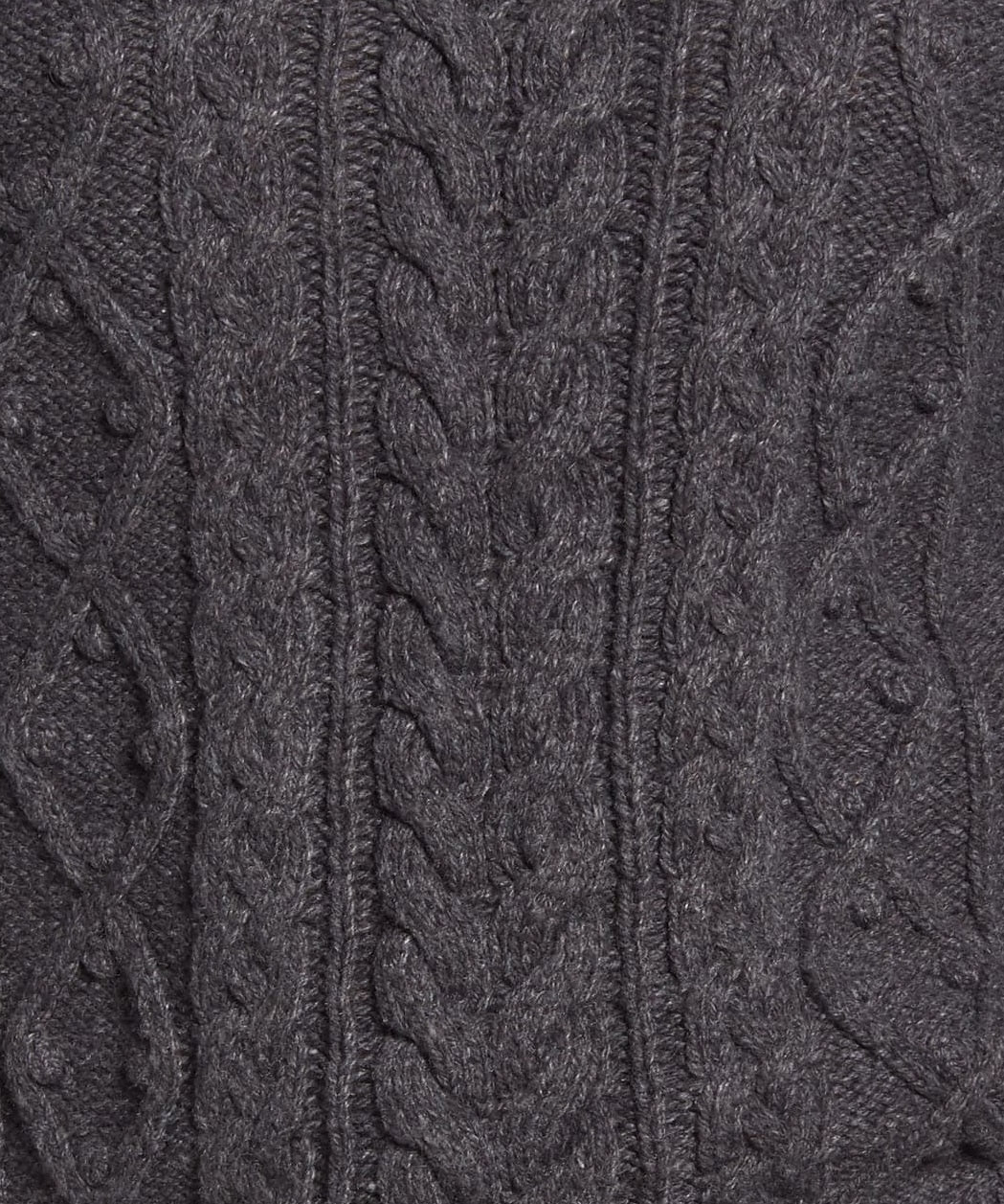 Lucky Brand Women's Crew Neck Cable Knit Sweater Black Size Small