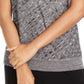 Alfani Women's Textured Surplice Sweater Black Size Petite Small