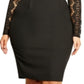 City Chic Women's Hourglass Beauty Dress Black Size 20W