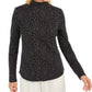 Charter Club Women's Pima Cotton Mock Neck Top Black Size Medium