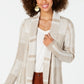 Style & Co Women's Plaid Jacquard Cardigan Sweater Brown Size X-Small