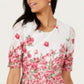 Charter Club Women's Lace Fit & Flare Dress White Size S