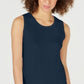 Charter Club Women's Sleeveless Crew Neck Sweater Blue Size Large