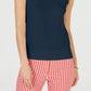 Charter Club Women's Sleeveless Crew Neck Sweater Blue Size Large