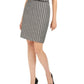 Calvin Klein Women's Tweed Fringe Skirt Black Size 14
