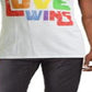 Jem Collective Men's Graphic Slogan T-Shirt White Size S