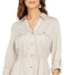 Style & Co. Women's Solid Utility Shirtdress Gray Size X-Small