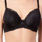 INC International Concepts Women's Perfect Coverage Lace T-Shirt Bra Black Size 36 C