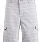 Attack Life Men's Fairway Cargo Golf Shorts Plaid Stretch Gray Size 30