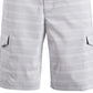 Attack Life Men's Fairway Cargo Golf Shorts Plaid Stretch Gray Size 30