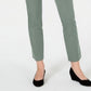 Charter Club Women's Newport Tummy Control Slim Fit Pants Green Size 4