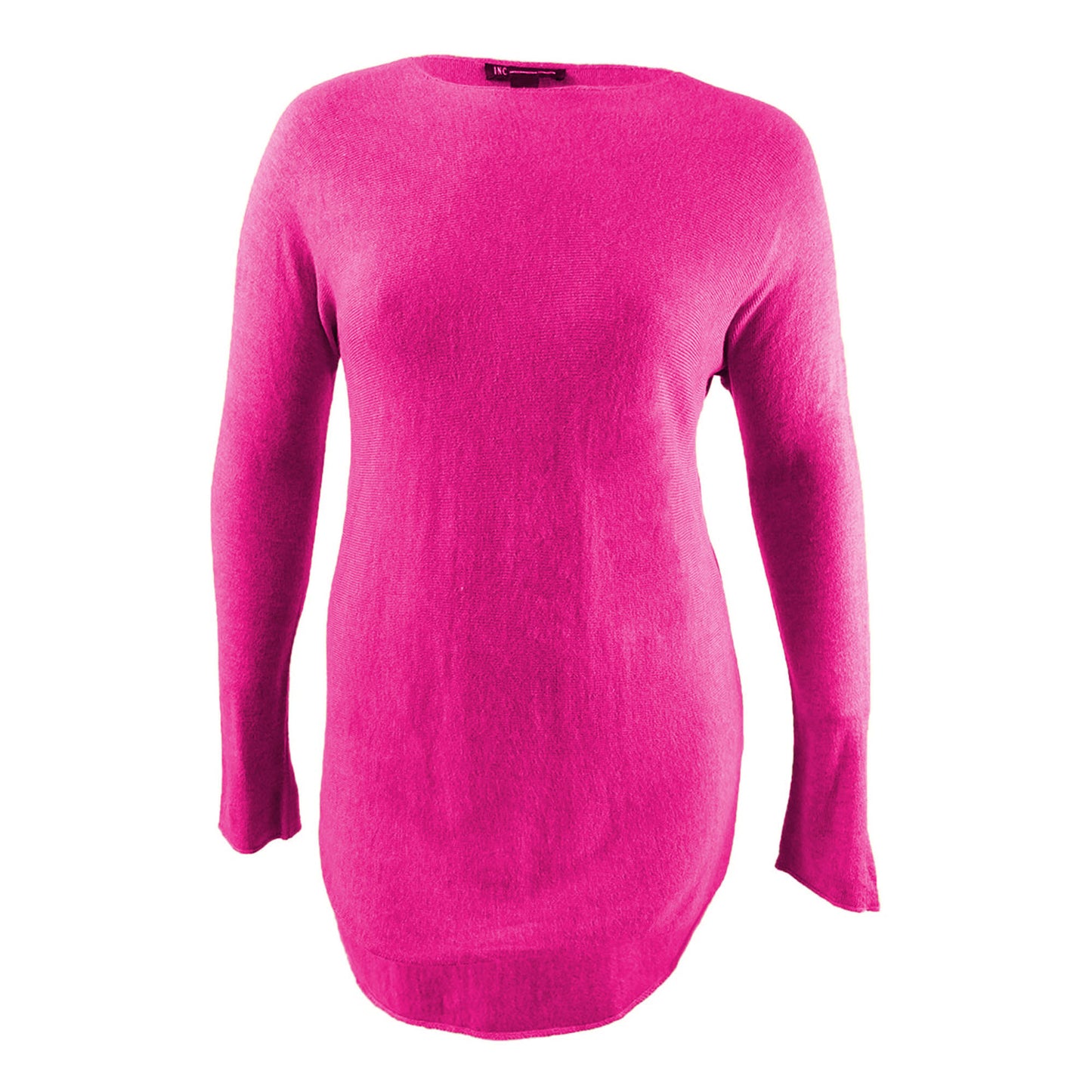 INC International Concepts Women's Shirttail Sweater Berry Size Medium