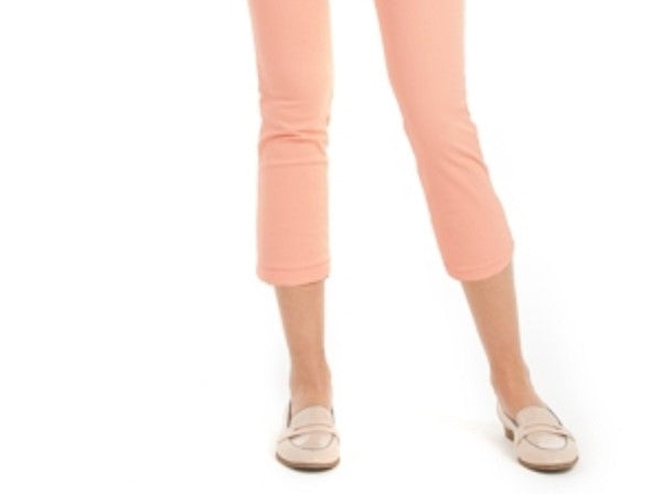 Charter Club Women's Tummy Control Bristol Capri Jeans Pink Size 4