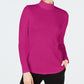 Charter Club Women's Cotton Mock Neck Top Pink Size X-Large