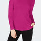 Charter Club Women's Cotton Mock Neck Top Pink Size X-Large