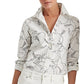 Ralph Lauren Women's Lauren Equestrian Print Shirt White Size XX-Large