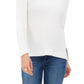 Style & Co Women's Ribbed V Neck Cotton Sweater White Size X-Large