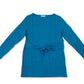 Charter Club Women's Long Sleeve Tie Waist Top Dreamy Blue Size X-Large