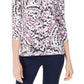 JM Collection Women's Printed Gel Dot Top Pink Size Medium