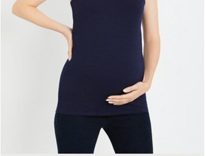 Motherhood Maternity Women's Tank Top Blue Size Medium