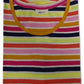 Style & Co Women's Cotton Printed T-Shirt stripe Brown Size Medium