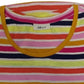 Style & Co Women's Cotton Printed T-Shirt stripe Brown Size Medium