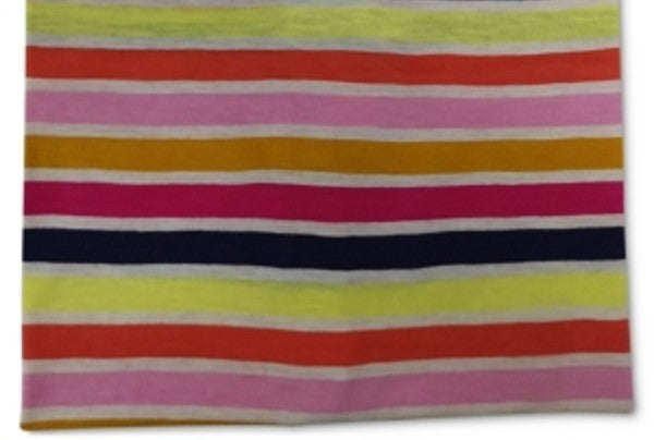 Style & Co Women's Cotton Printed T-Shirt stripe Brown Size Medium