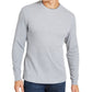 Club Room Men's Thermal Crewneck Shirt Gray Size Small