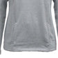 Karen Scott Women's Half Zip Top Gray Size X-Small