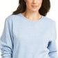 Karen Scott Women's Sport Fleece Sweatshirt Blue Size Large