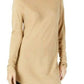INC International Concepts Women's Solid Shirttail Pullover Sweater Beige Size X-Large
