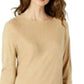 INC International Concepts Women's Solid Shirttail Pullover Sweater Beige Size X-Large