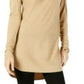 INC International Concepts Women's Solid Shirttail Pullover Sweater Beige Size X-Large