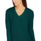 Charter Club Women's V Neck Sweater Green Size X-Large