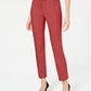 Alfani Women's Straight Leg Pants Red Size 10
