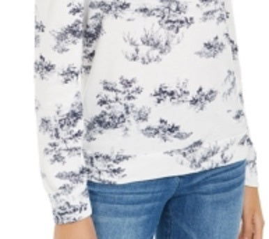 INC International Concepts Women's Cozy Activewear Sweatshirt White Size Small