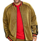 INC International Concepts Men's Disco Varsity Track Jacket Metallic Shimmer Yellow Size 2X