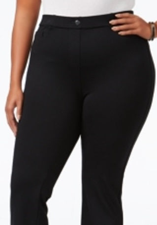 Style & Co Women's Comfort Waist Mid Rise Bootcut Pants officer Blue Size Petite Small