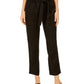Style & Co Women's Tie Belted Utility Pants Black Size Large