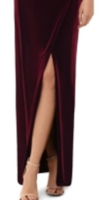 Betsy & Adam Women's Spaghetti Strap Full Length Purple Size 8